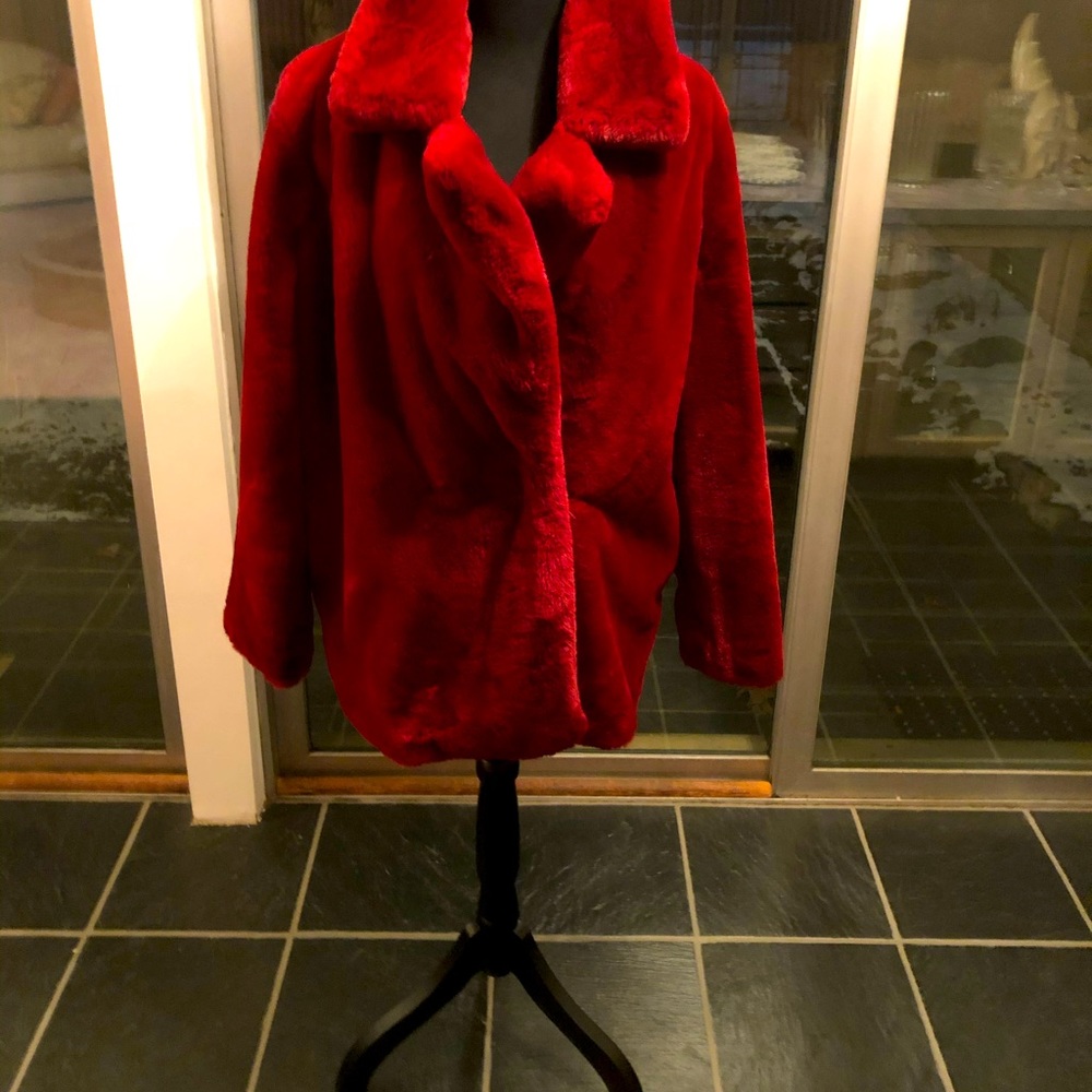 Faux fur ladies jacket